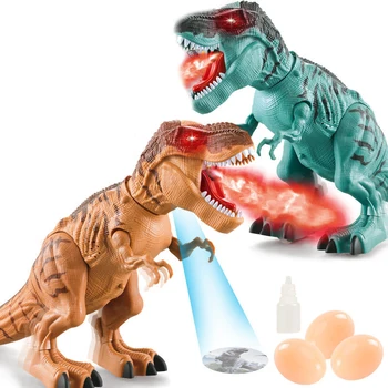 HGRC Spray Jajce O Dinozaver Mehanske S Svetlobo Projekcija Samodejno Hoja Model Tyrannosaurus Živali, Igrače za otroke