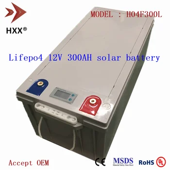 Brezplačna Dostava za Lifepo4 Baterijo 12V 300Ah 400Ah 200Ah Litij-200A BMS Zmogljivosti Napetost LCD Van Jahte RV Sončne Baterije 12.8 V
