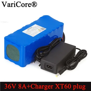 VariCore 36V 8Ah 18650 Polnilna baterija XT60 plug spremenjen Kolesa,električna vozila Bilance avto+ 42v 2A Polnilec